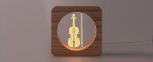 Pleasant Plastic - Creative 3D Acrylic Frame Night lamp