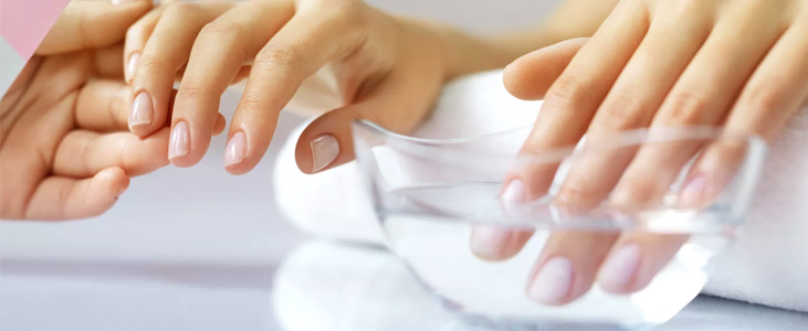 Dip your nails completely in acetone - Pleasant Plastic