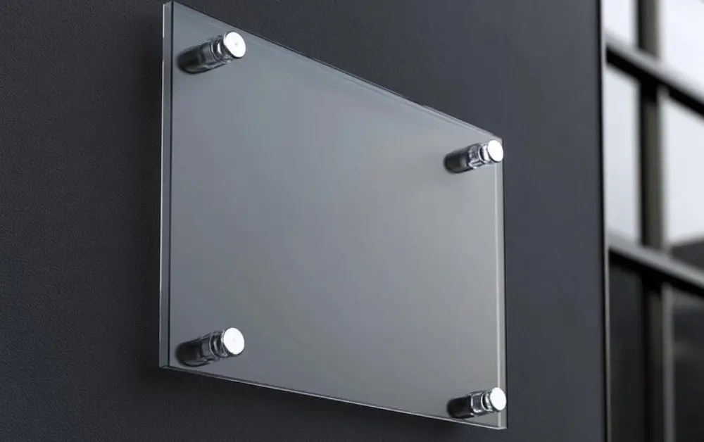 Lighting and Visibility acrylic sign board