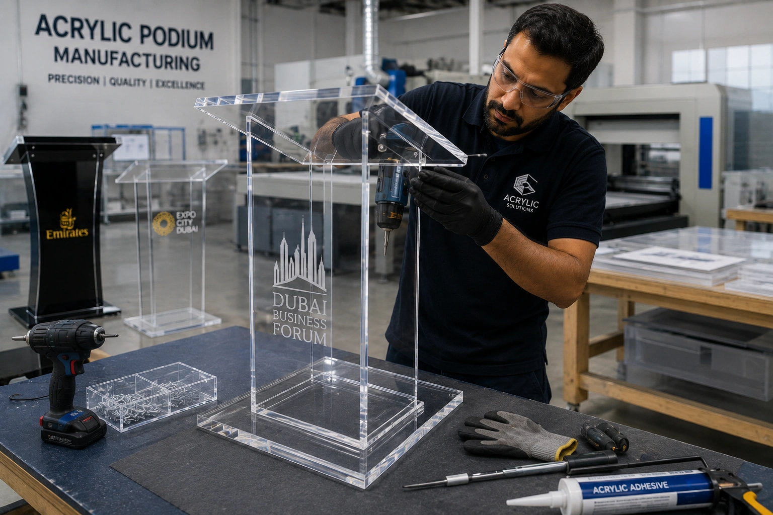 Acrylic Podium Suppliers in Dubai | What to Check Before Buying